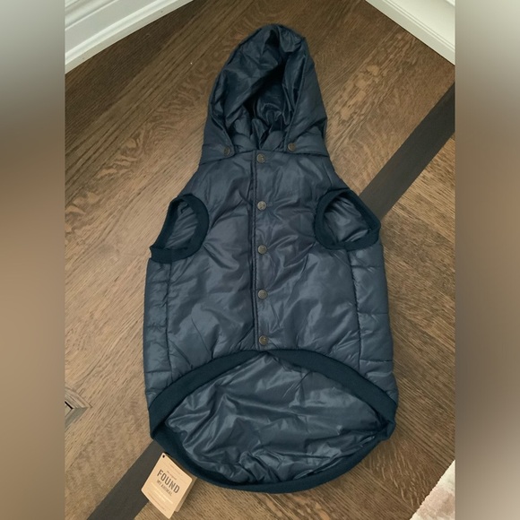 FOUND MY ANIMAL Dog Puffer Winter Jacket SZ XXL Navy Blue Made in USA BRAND NEW - Picture 1 of 16